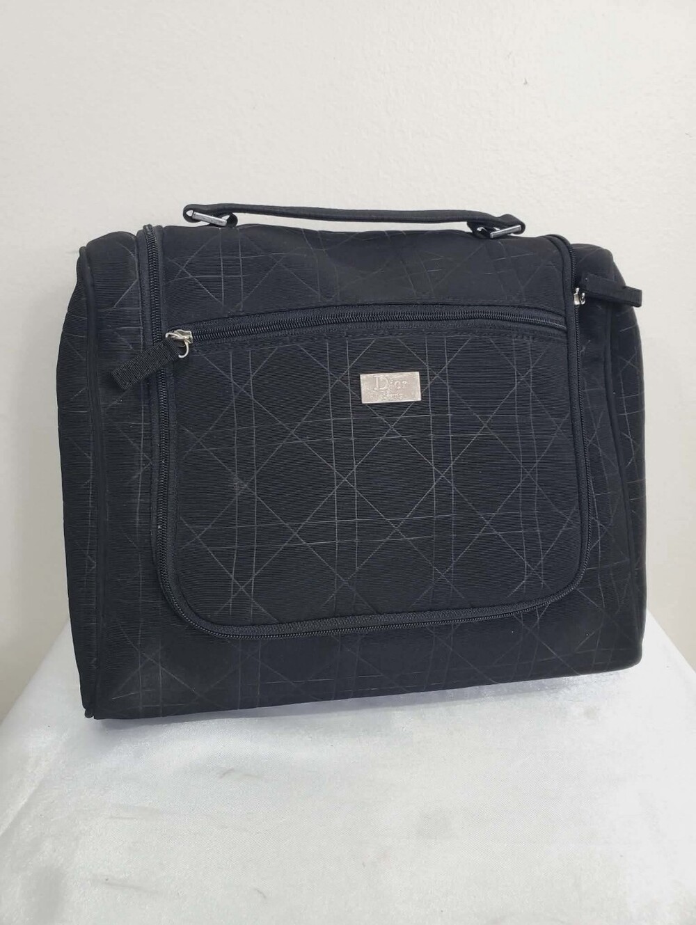 Dior Black Quilted Cosmetic Travel Case